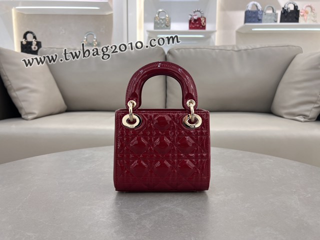 Dior专柜新款Lady女包迪奥高仿原单三格磨砂Lady手提包 djfk1315